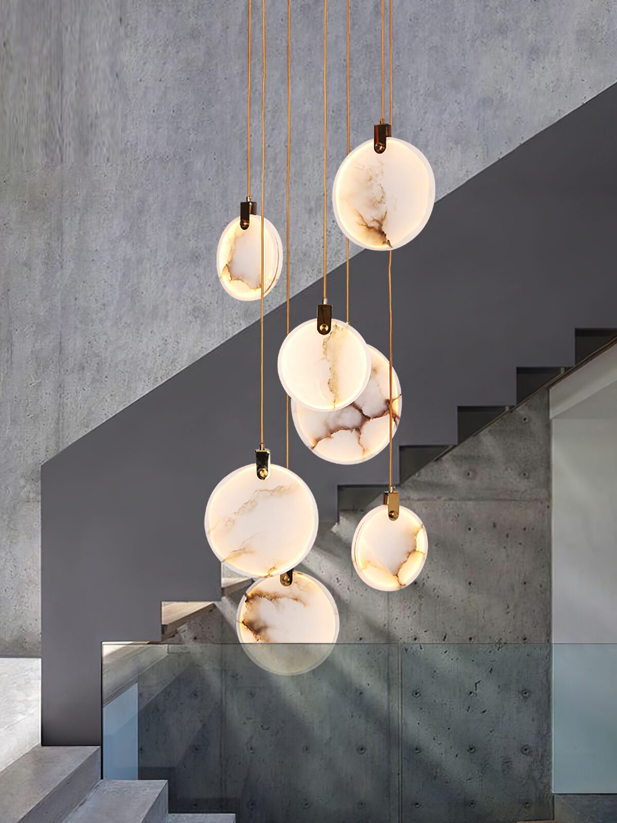 Harvest albasten hanglamp