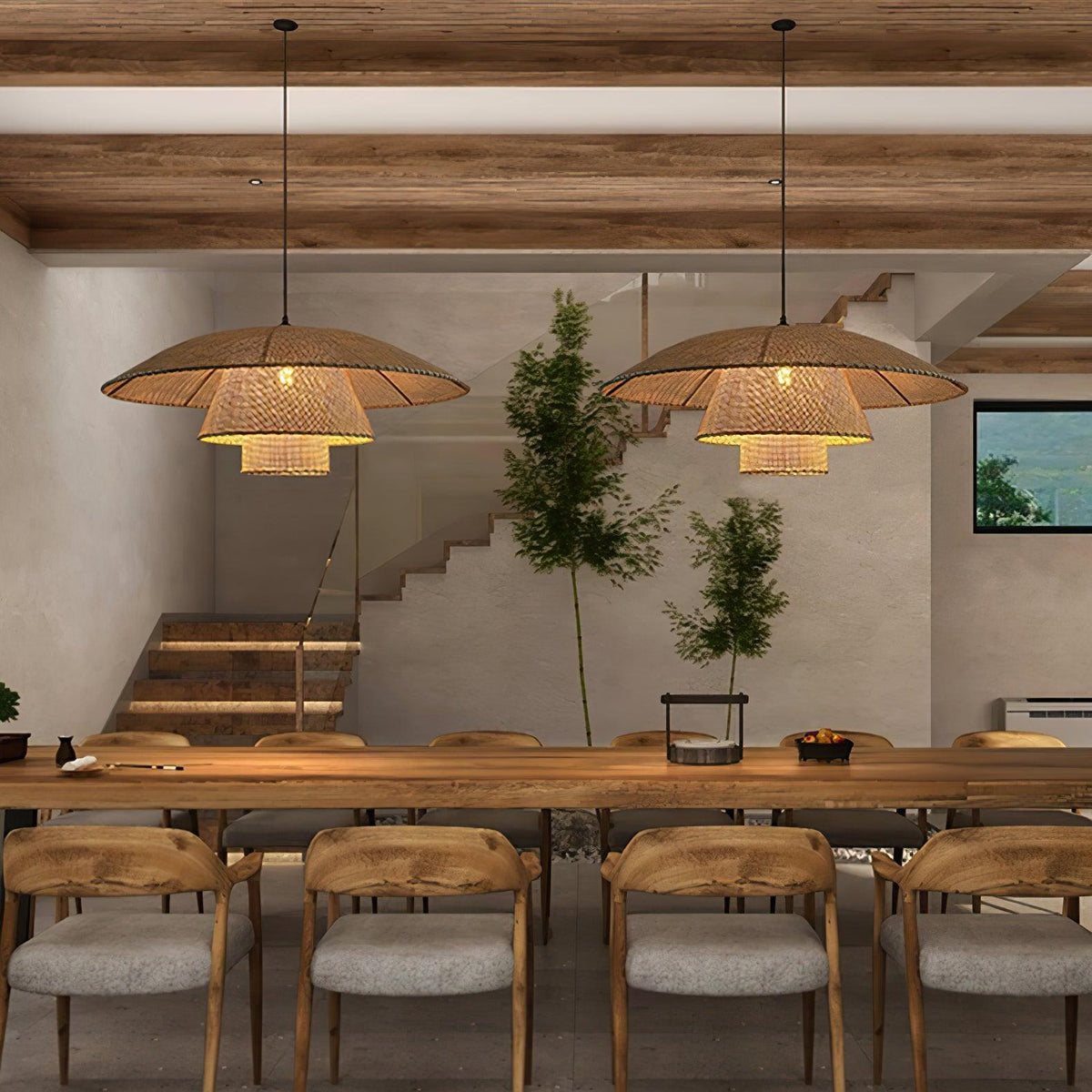 Arixu Vintage hanglamp van rotan