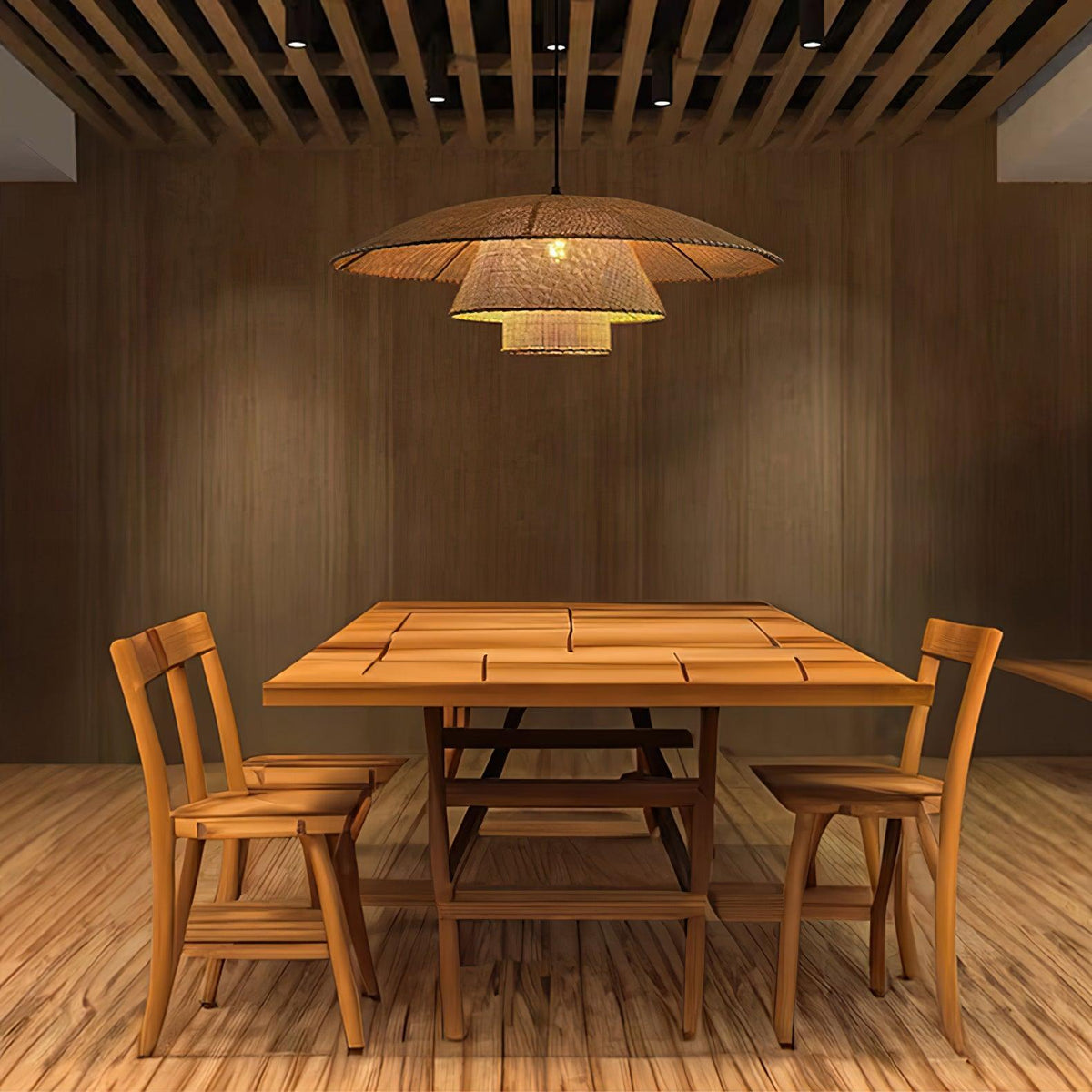Arixu Vintage hanglamp van rotan