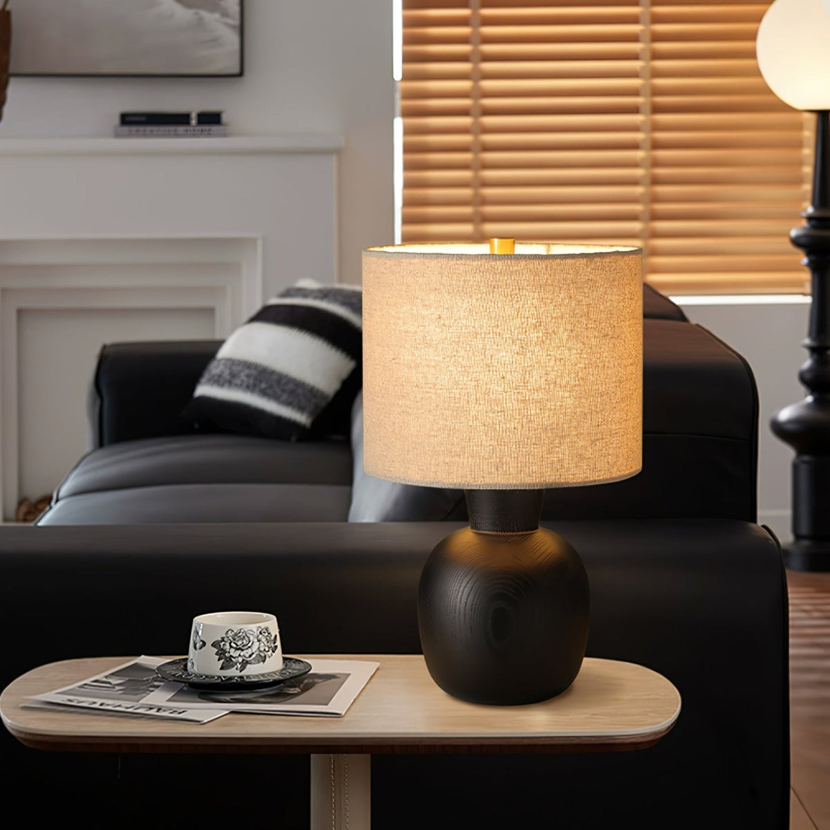 Joan minimalistisch Houten tafellamp