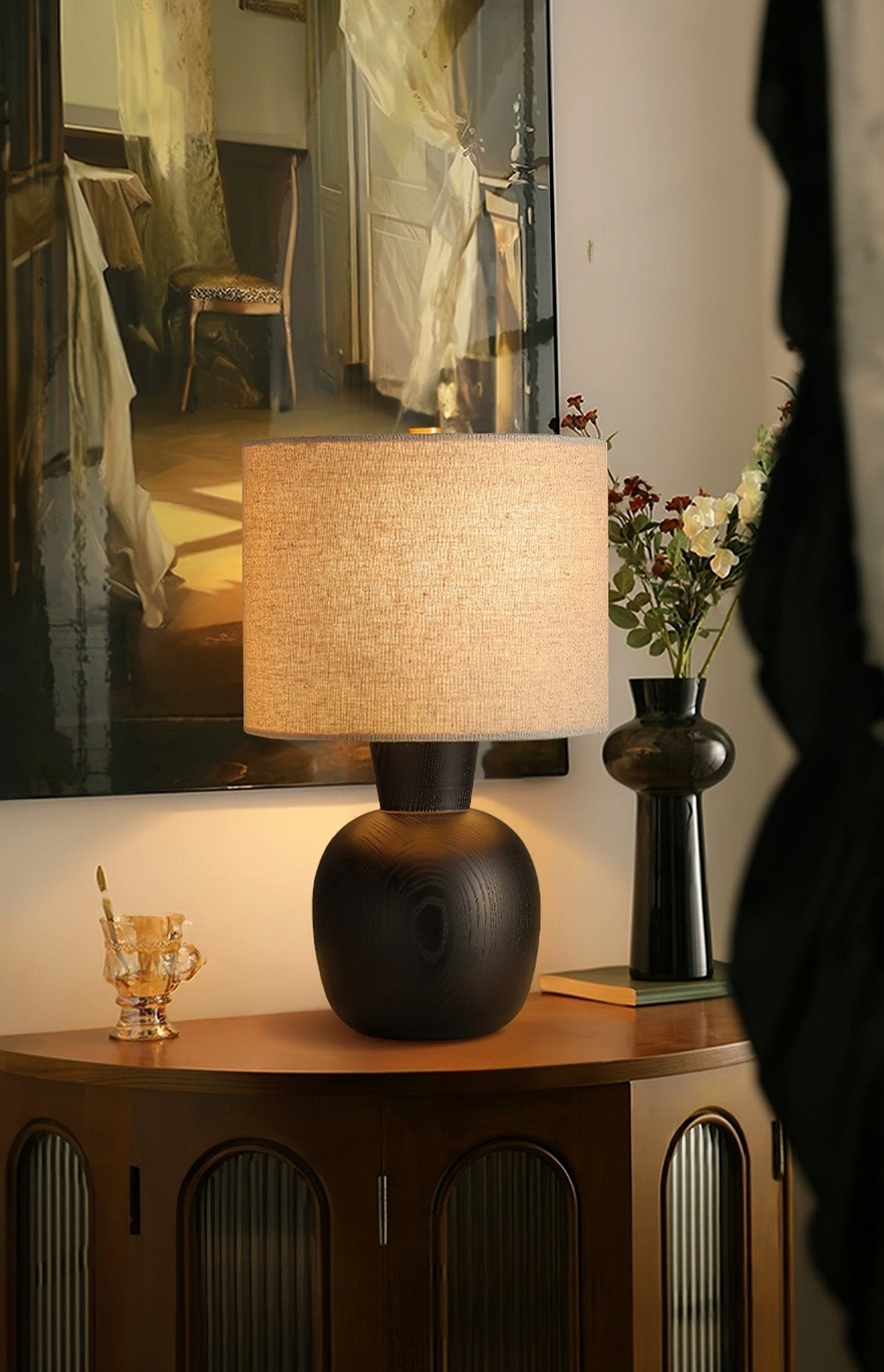Joan minimalistisch Houten tafellamp