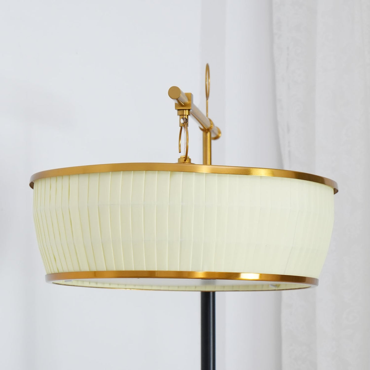 Socor moderne vloerlamp met stoffen kap