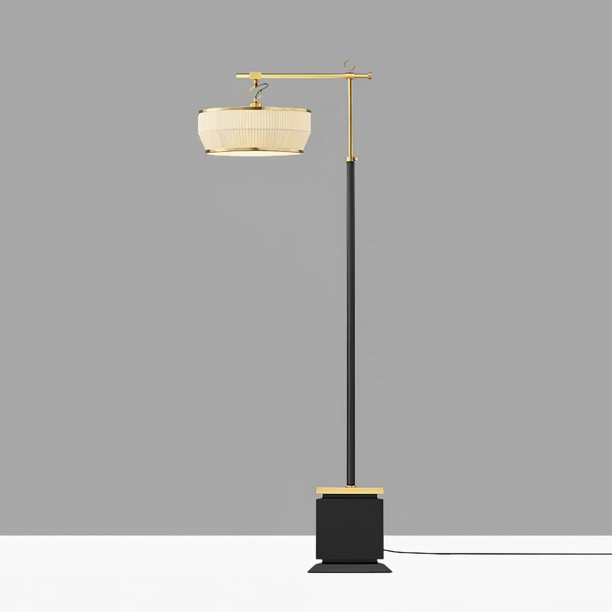 Socor moderne vloerlamp met stoffen kap