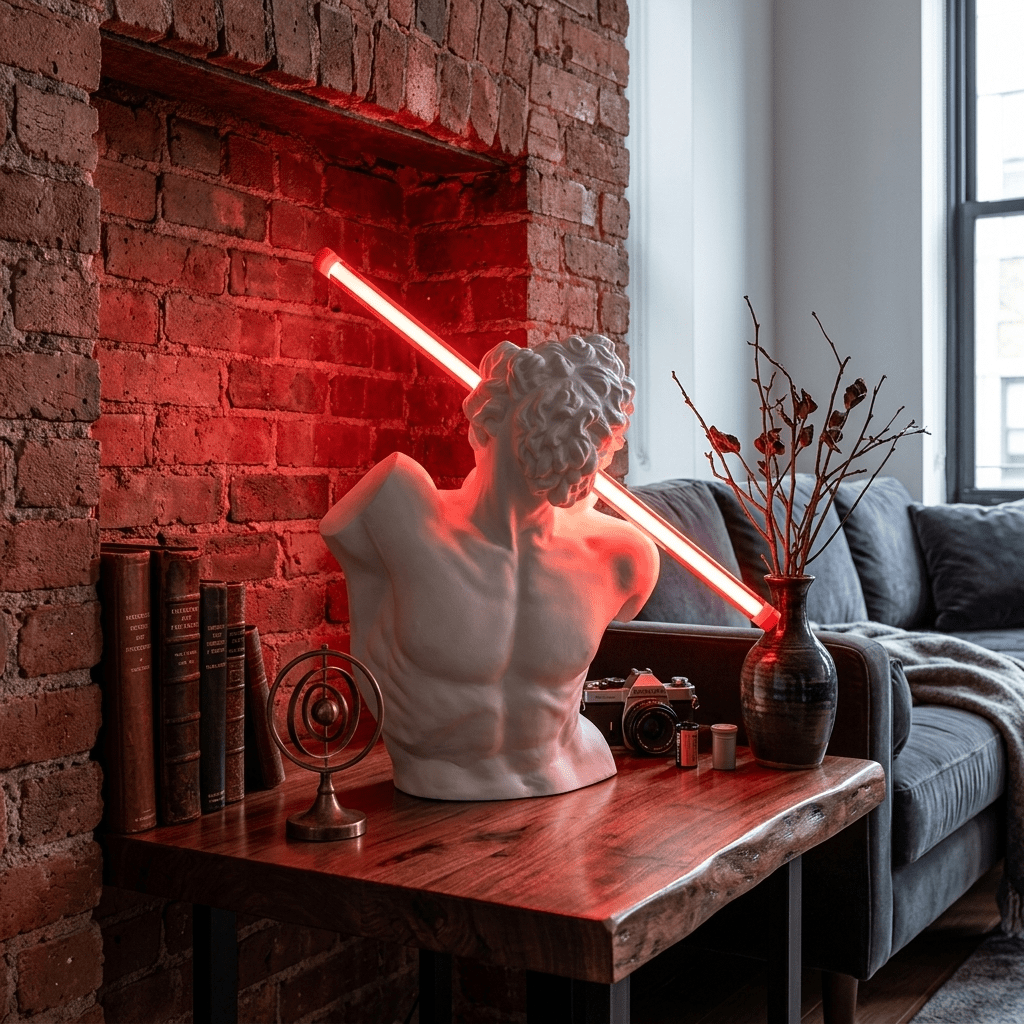 Cassius tafellamp in sculptuurstijl