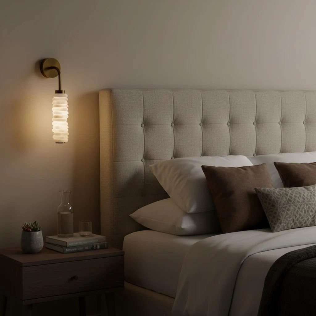Helix albasten wandlamp