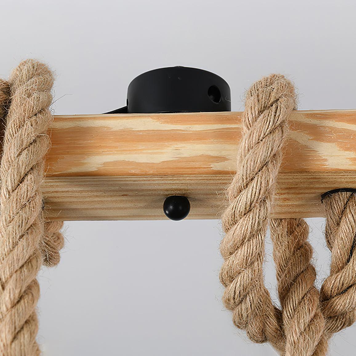 Arove hanglamp van hennepkoord industriële stijl