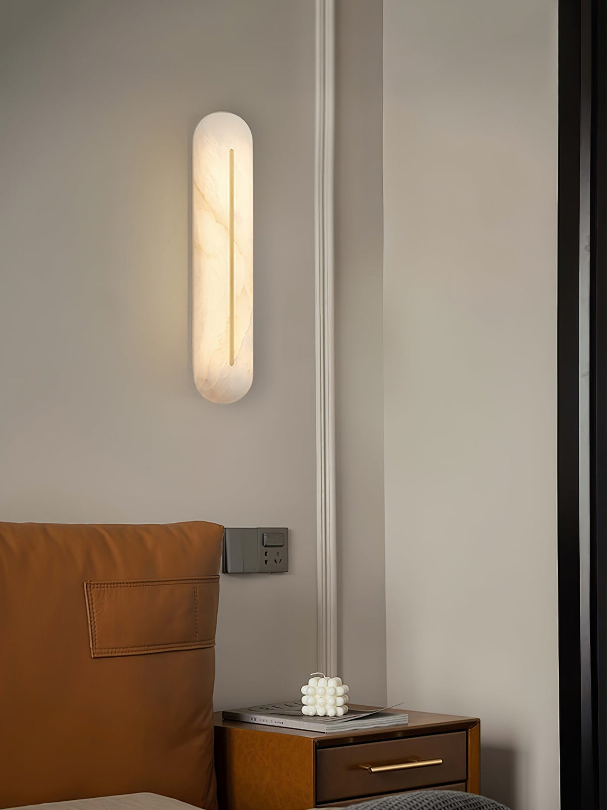 Armaryra Oblong albasten wandlamp