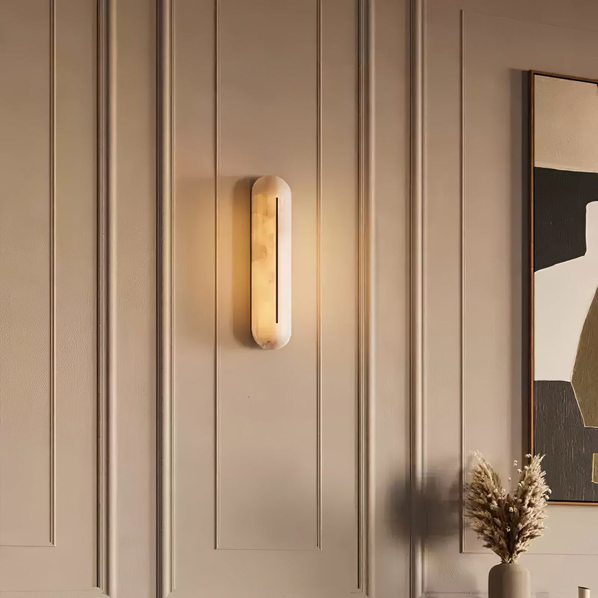 Armaryra Oblong albasten wandlamp