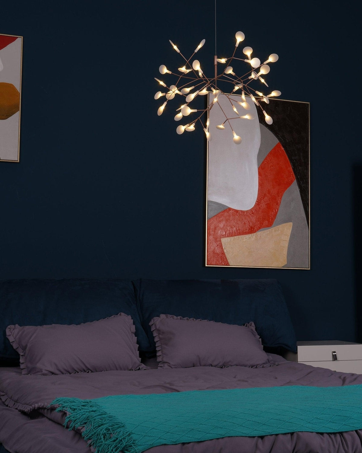 Auroreon Kroonluchter roségoud Firefly LED Tak