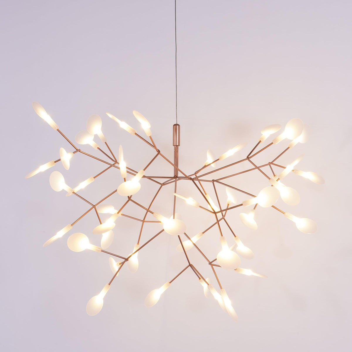 Auroreon Kroonluchter roségoud Firefly LED Tak