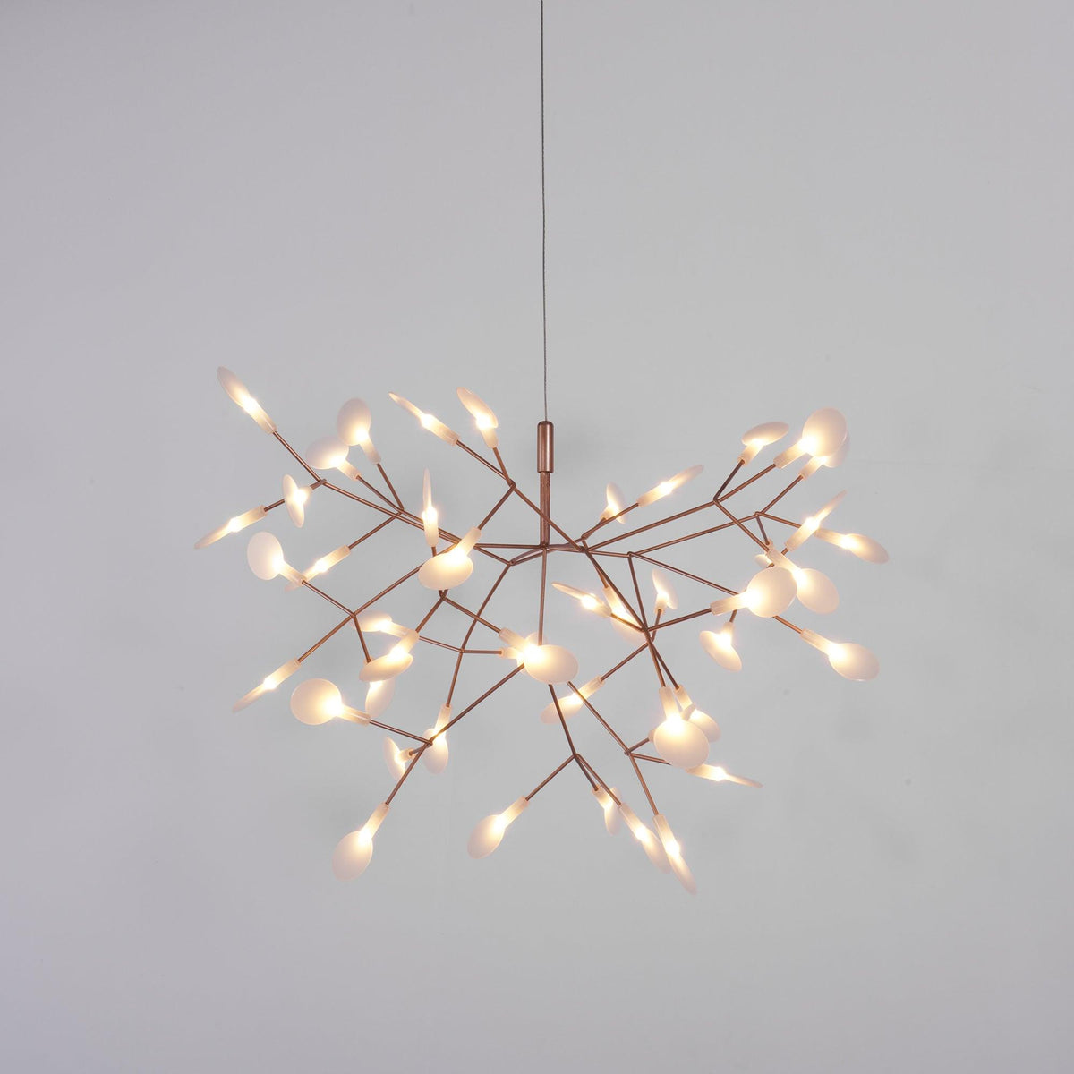 Auroreon Kroonluchter roségoud Firefly LED Tak