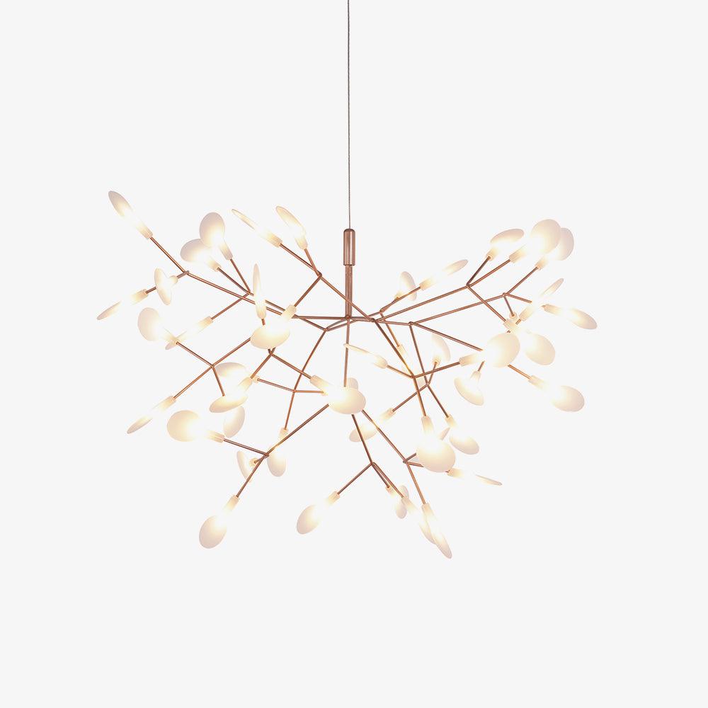 Auroreon Kroonluchter roségoud Firefly LED Tak