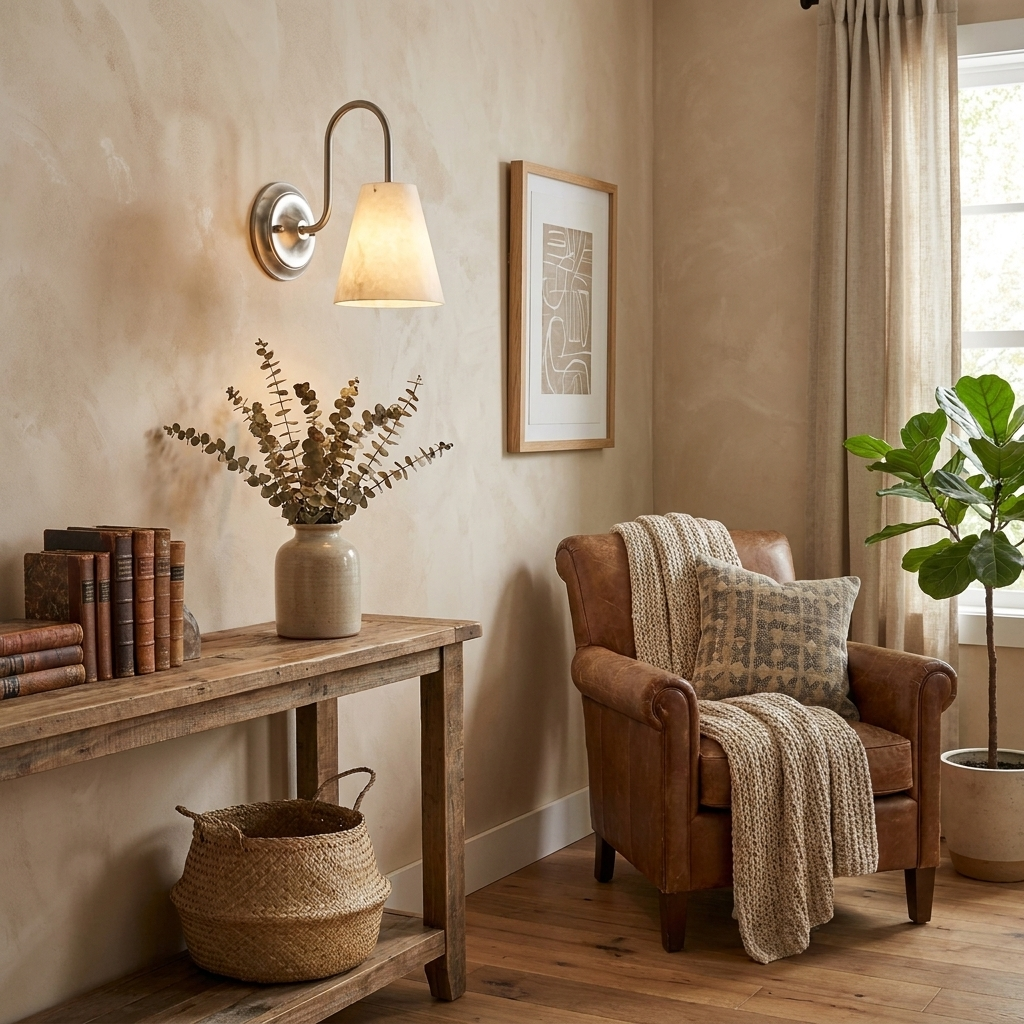 Yelmont albast wandlamp