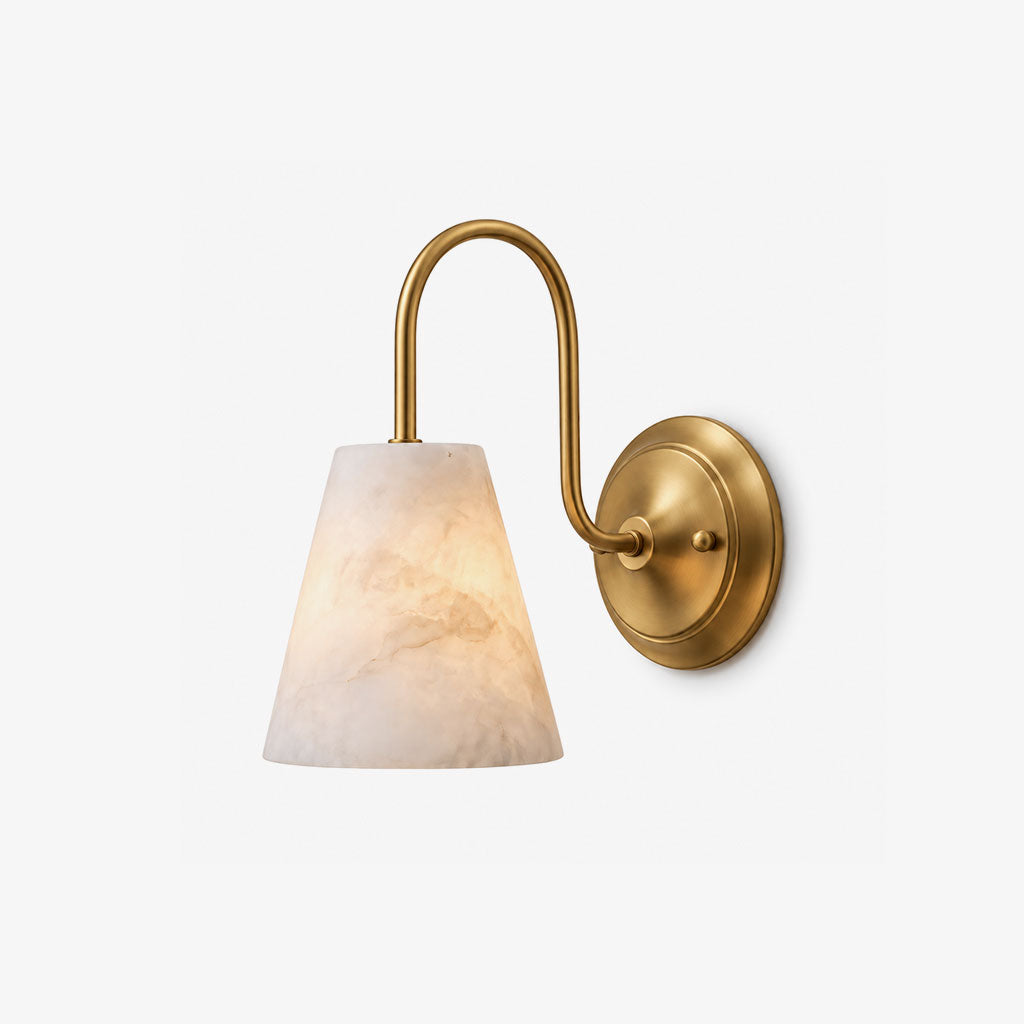 Yelmont albast wandlamp
