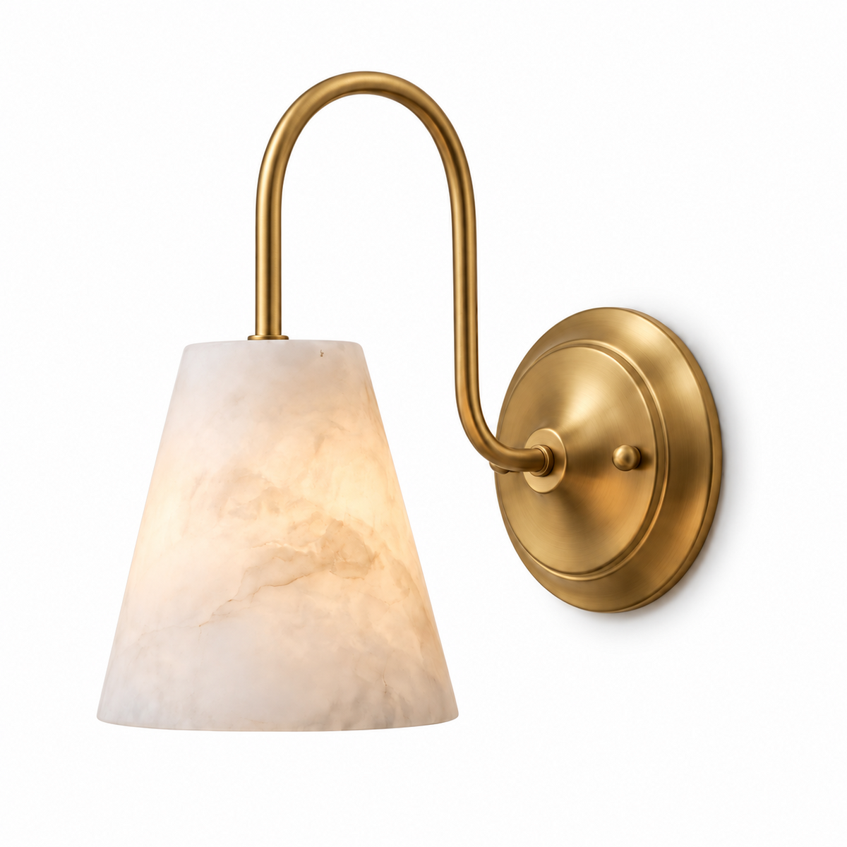 Yelmont albast wandlamp