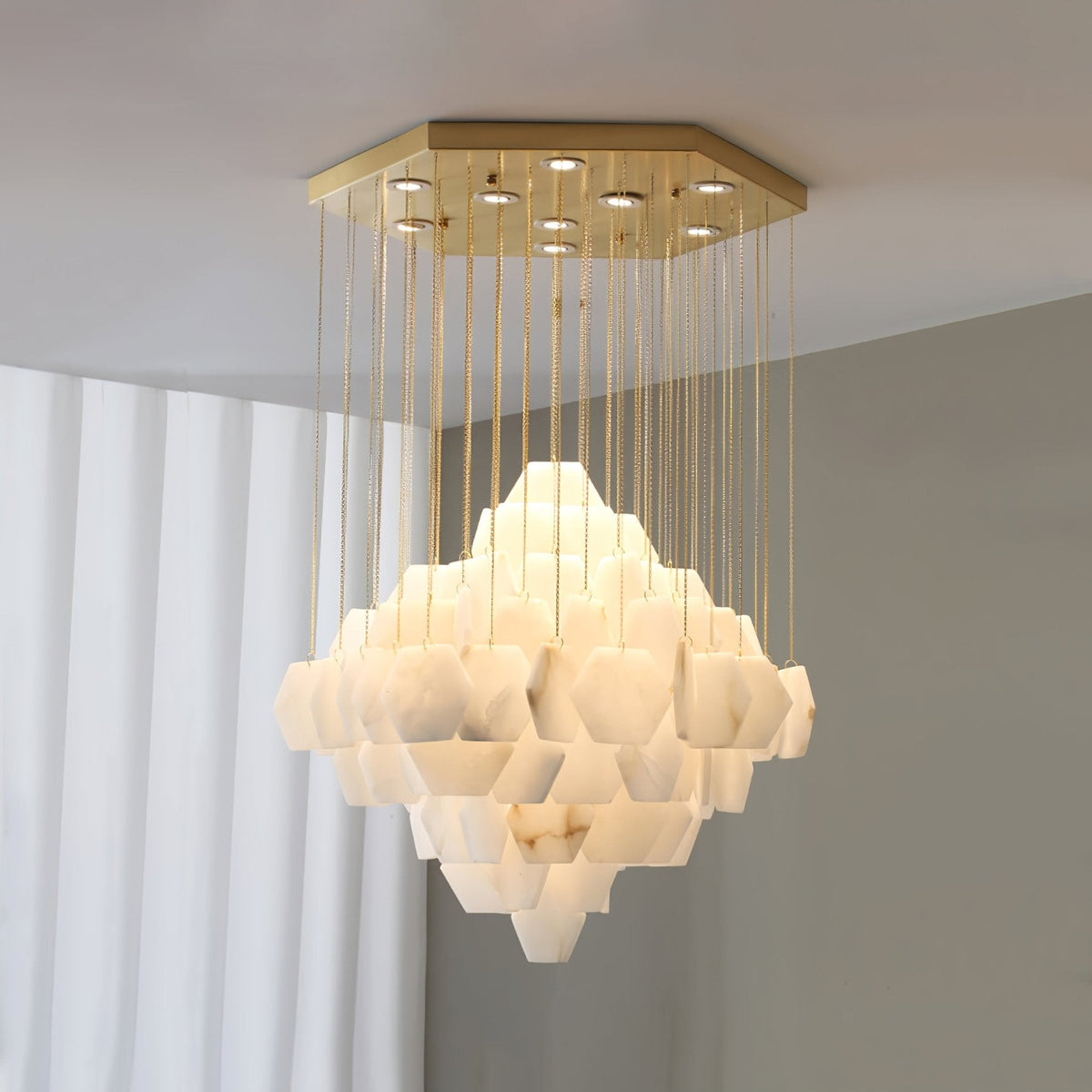 Avenanena luxe albasten kroonluchter