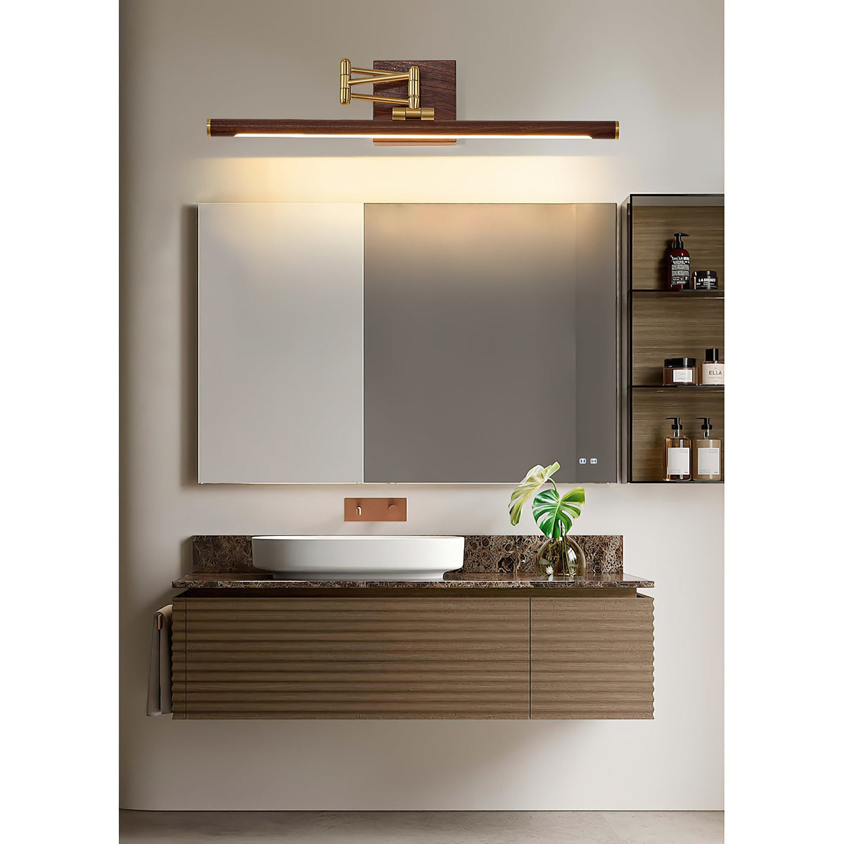 Hinkley Stokes messing wandlamp