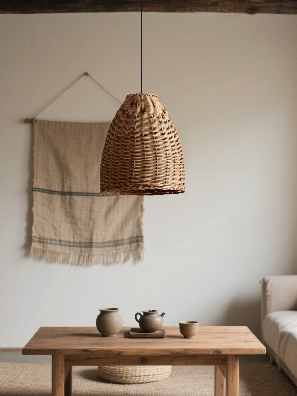 Jarrowcombe Geweven rotan hanglamp