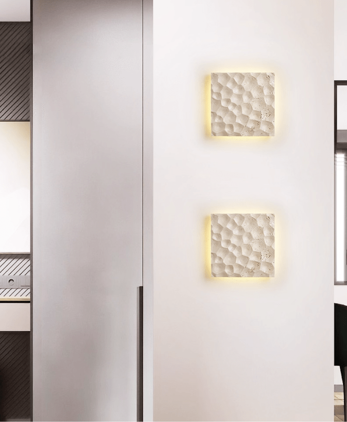 Seleaya Hexa Hive Stone wandlamp