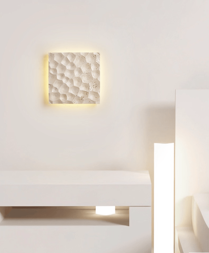 Seleaya Hexa Hive Stone wandlamp