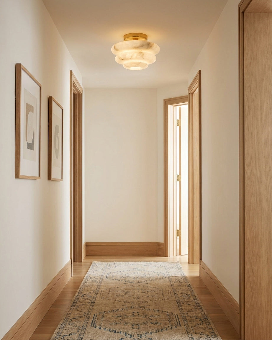 Nivueria albasten vlakke plafondlamp