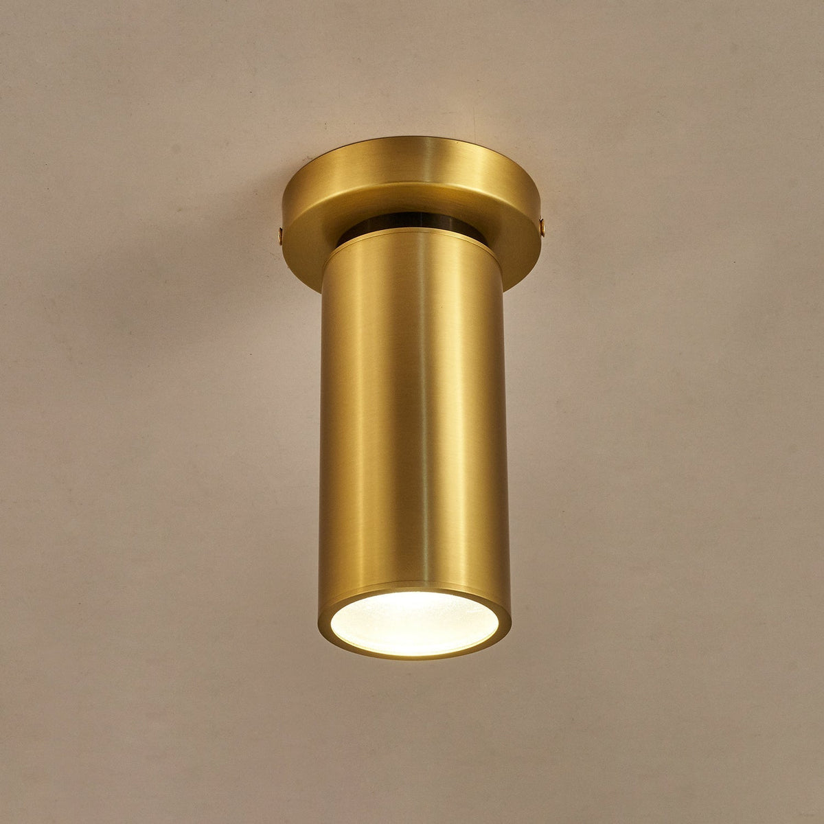 Syloran moderne minimalistische plafondlamp van messing