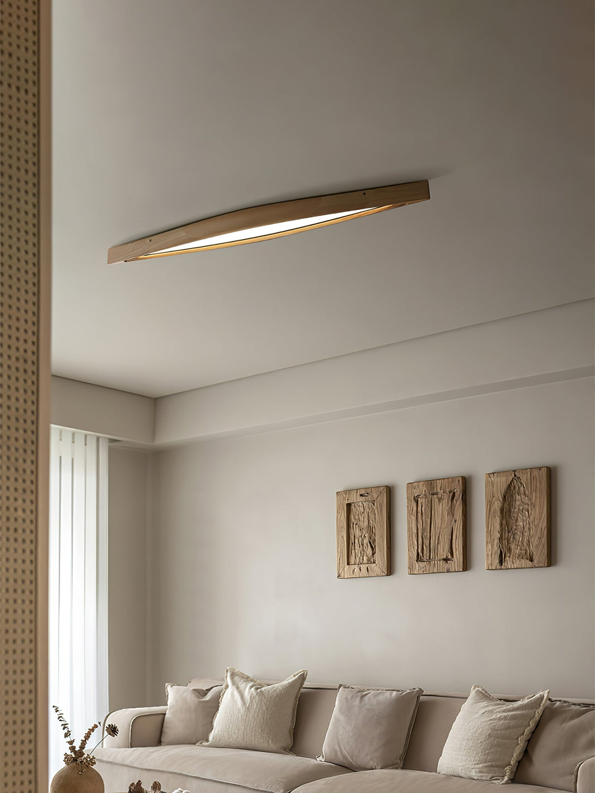 Alnoreth Nordic Horizon Lineaire plafondlamp van hout