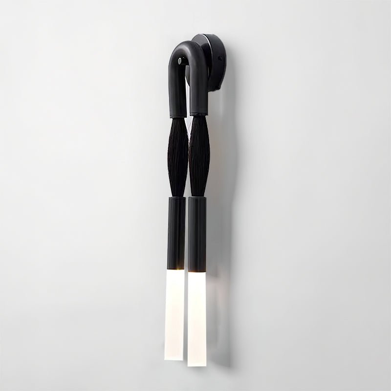 Aurelielle wandlamp met paardenhaar en messing afwerking