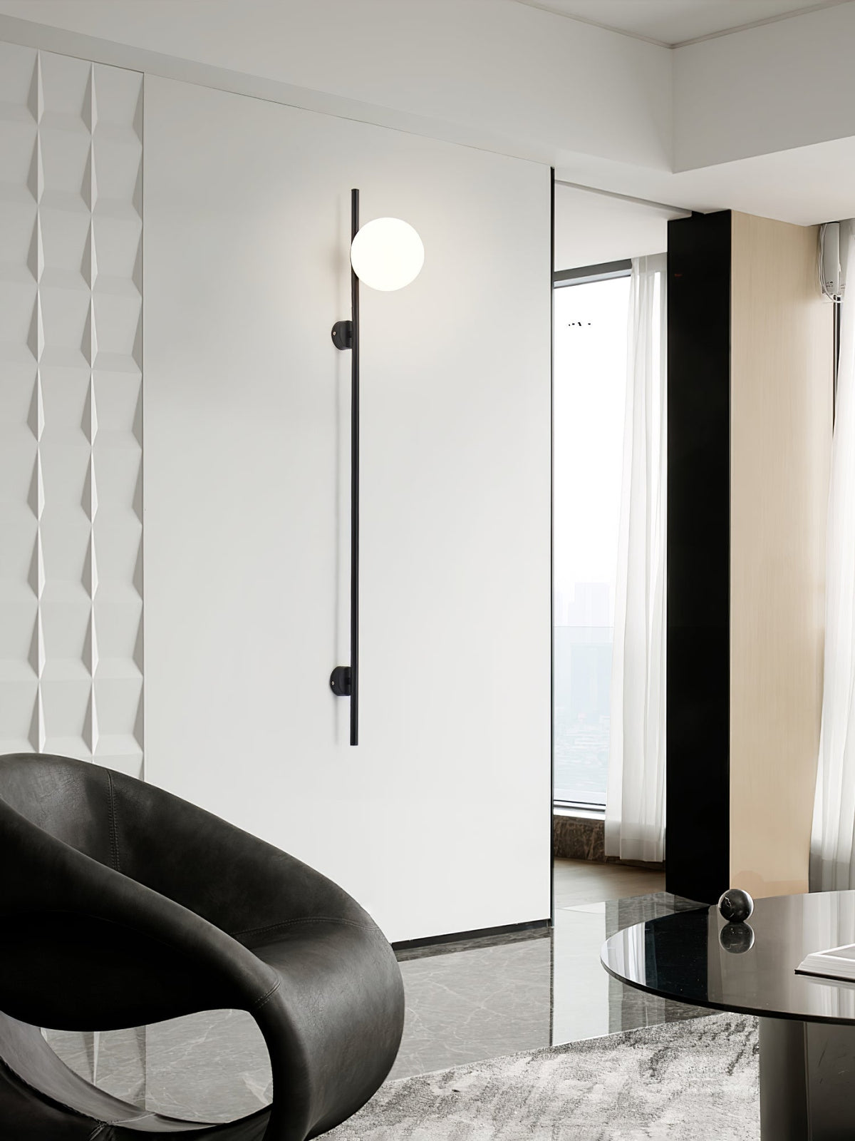 Nerylor Moderne minimalistische wandlamp van glas