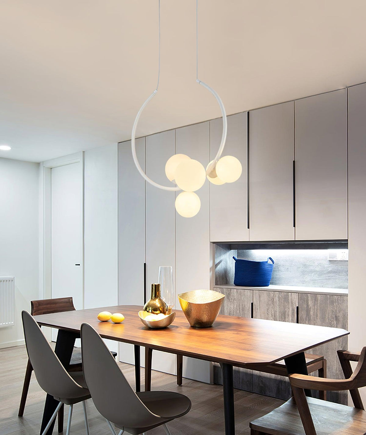 Cosorus hanglamp met glazen kap