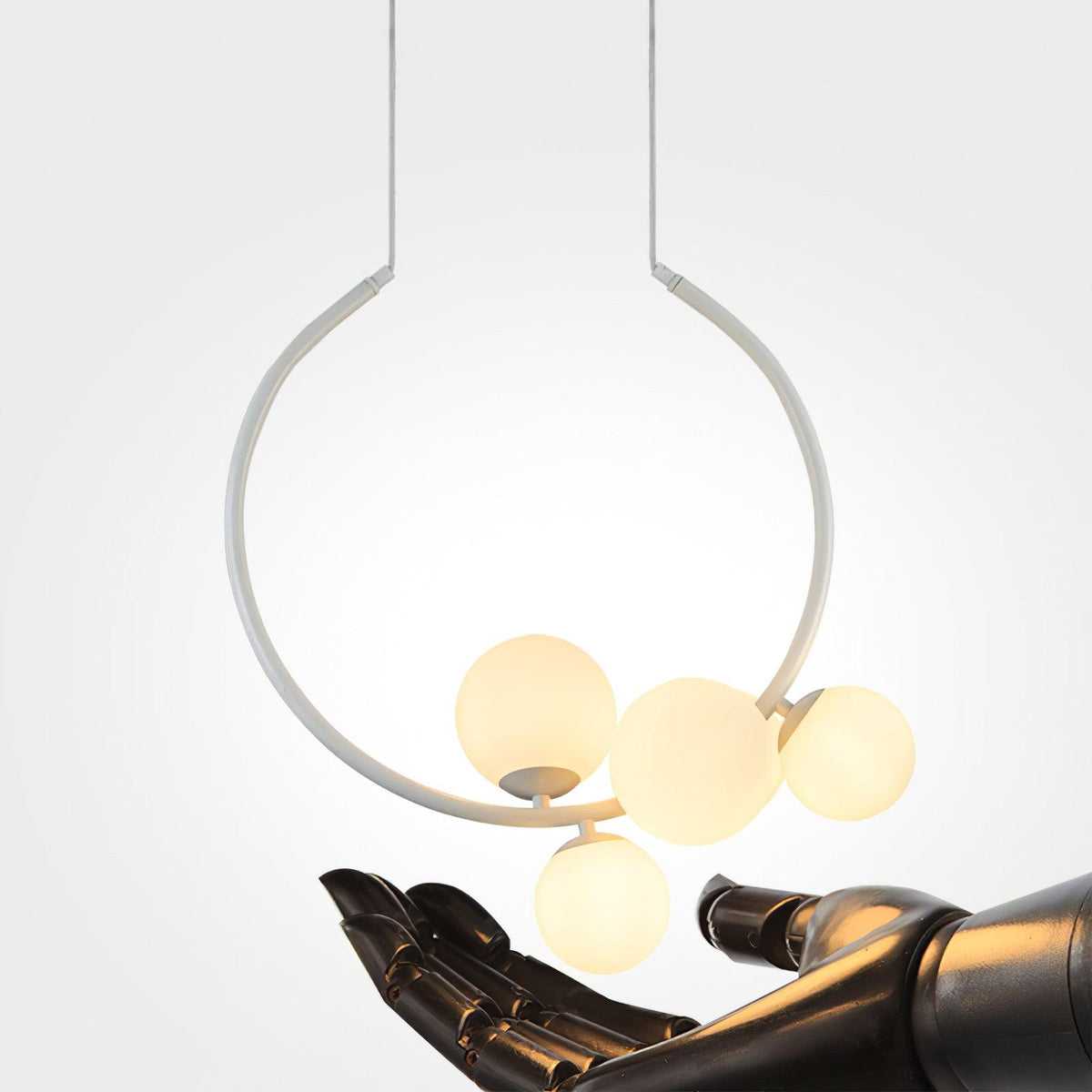 Cosorus hanglamp met glazen kap
