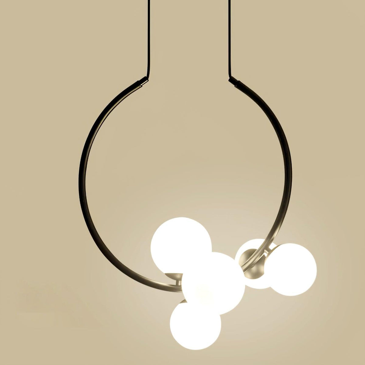 Cosorus hanglamp met glazen kap