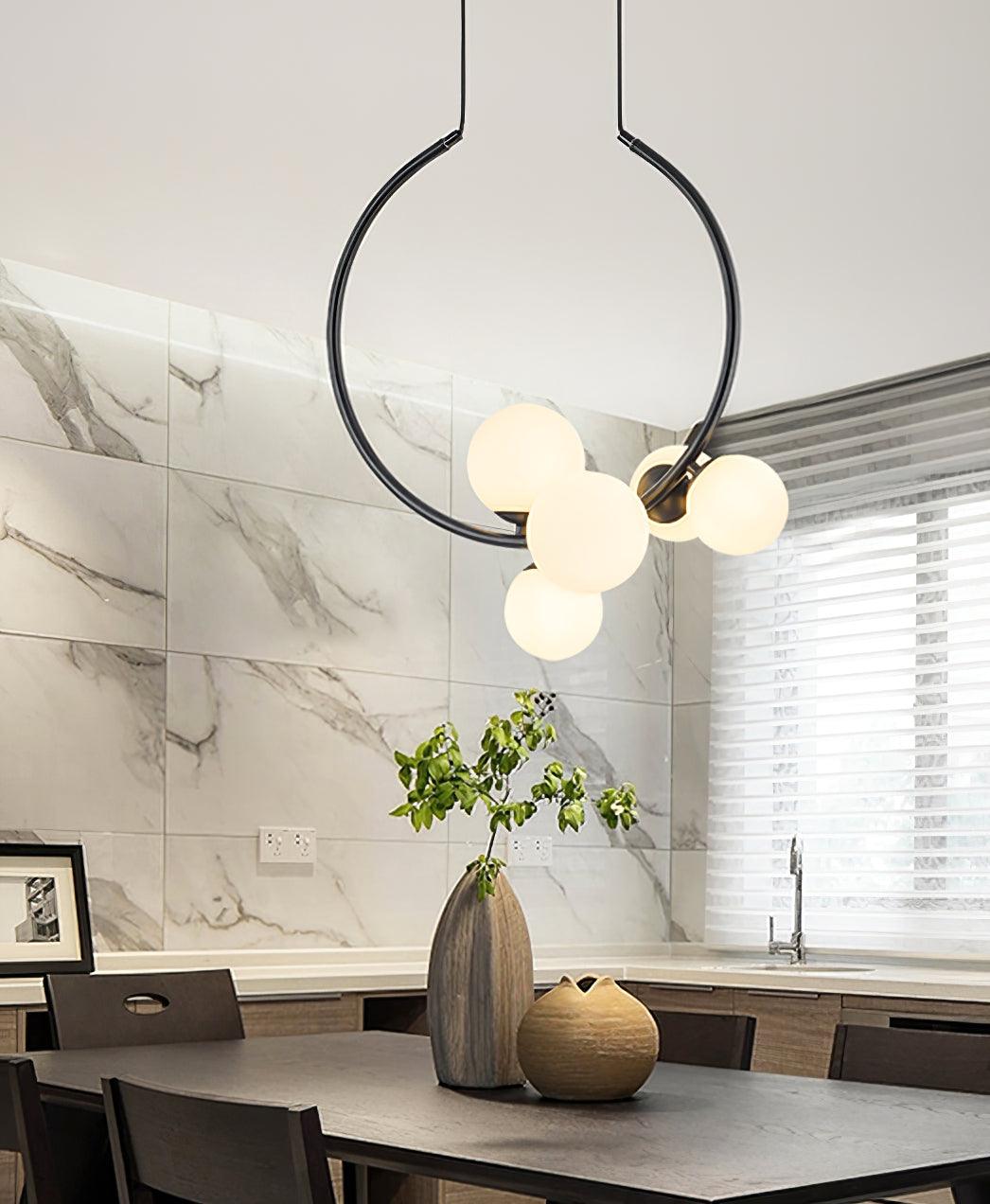 Cosorus hanglamp met glazen kap