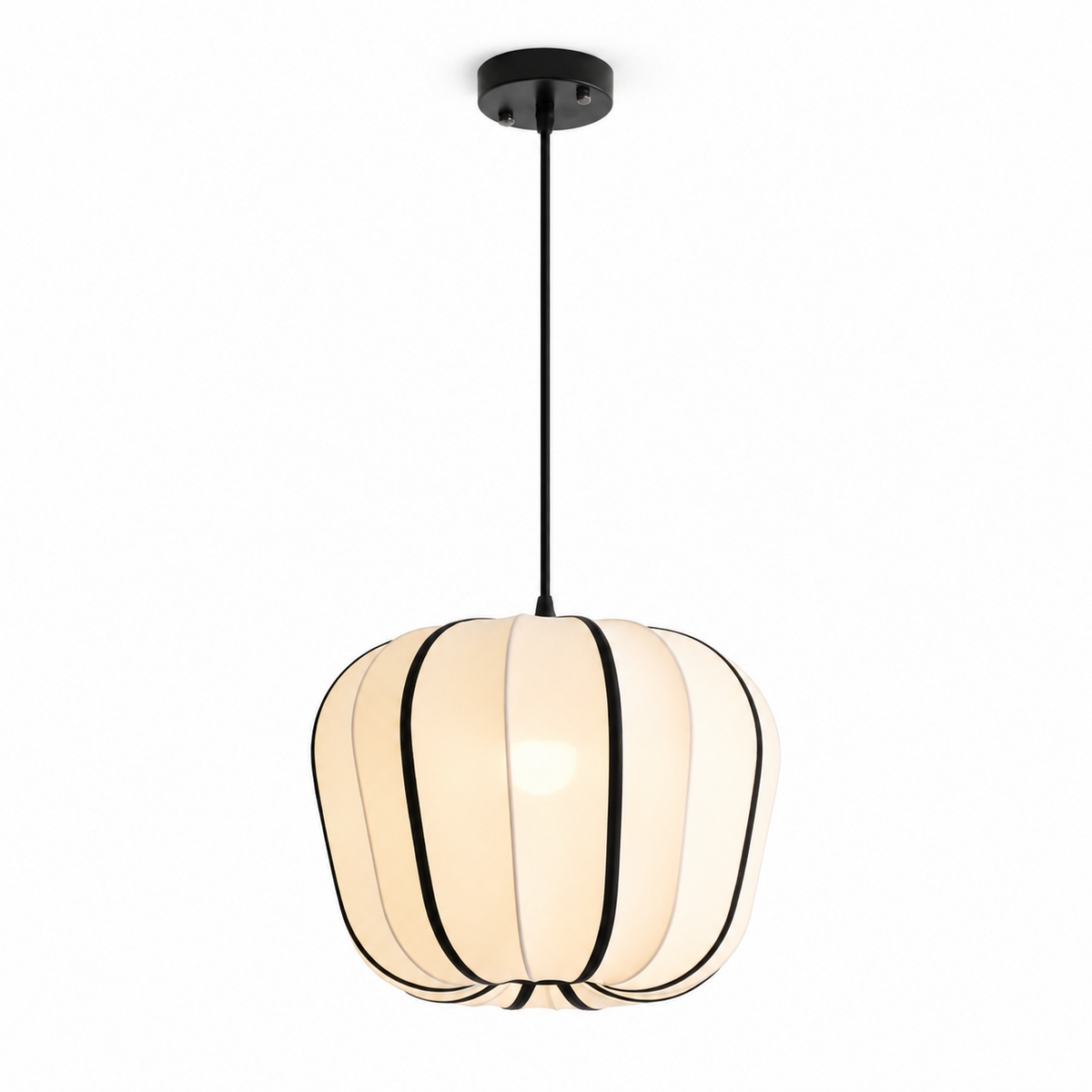 Fallowmere hanglamp van geribbelde stretchstof