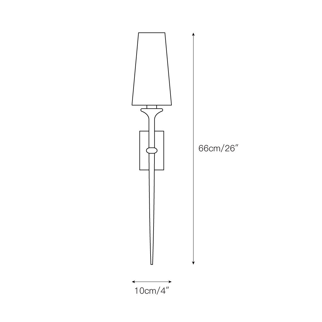 Zoraid wandlamp