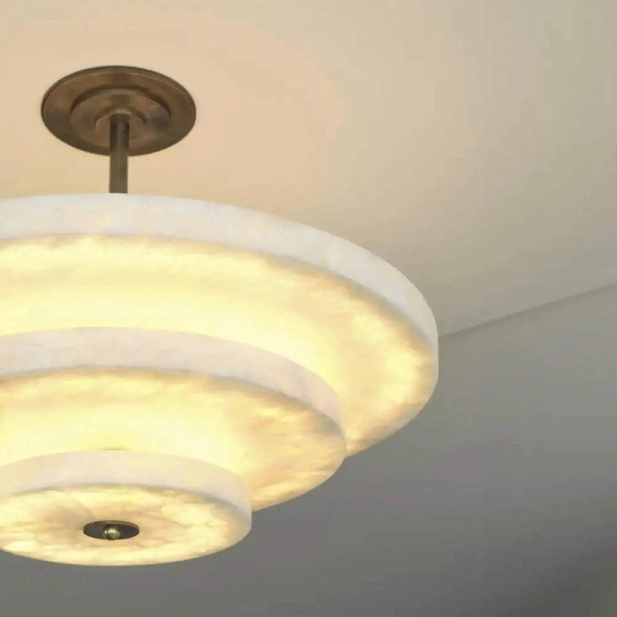 Nivoreria Minimalistische hanglamp van albast