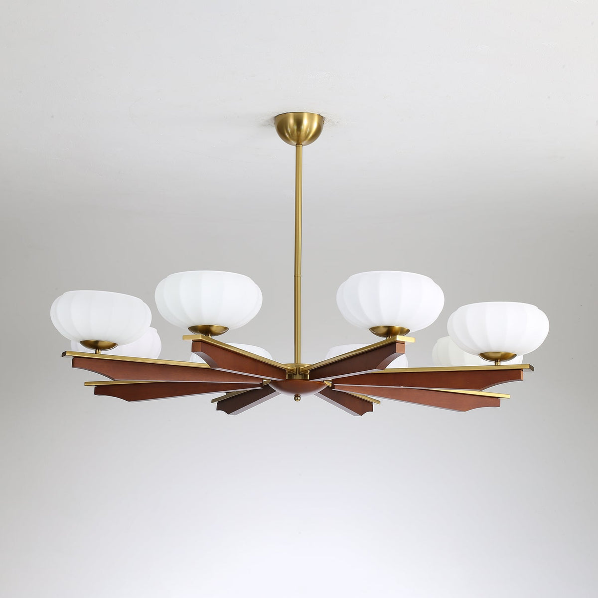 Uzoror Traditionele Elegantie Vintage Hout Kroonluchter