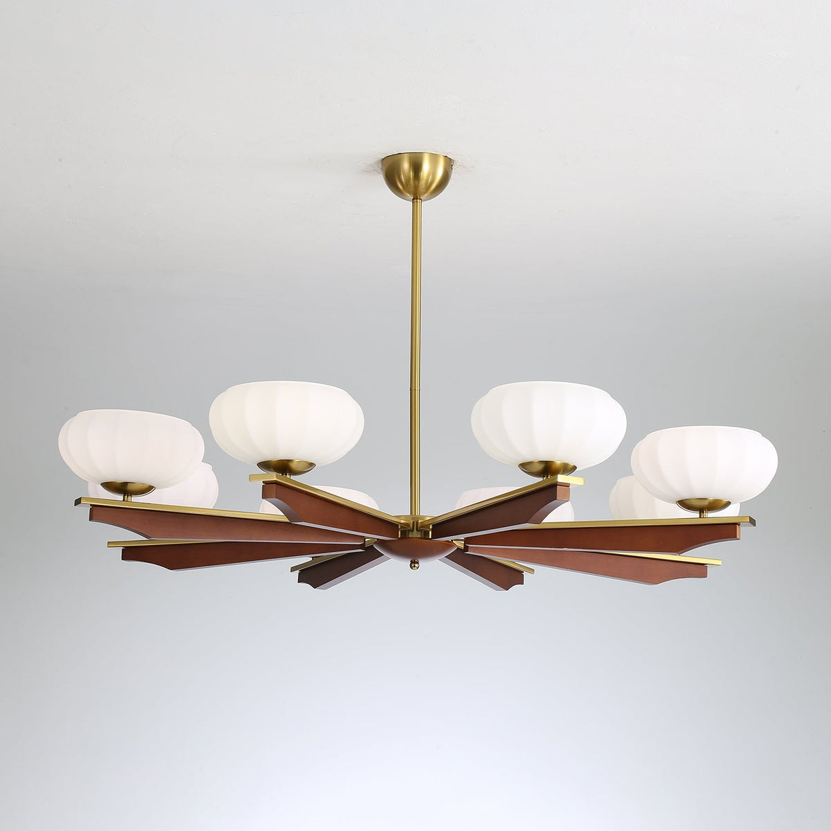 Uzoror Traditionele Elegantie Vintage Hout Kroonluchter