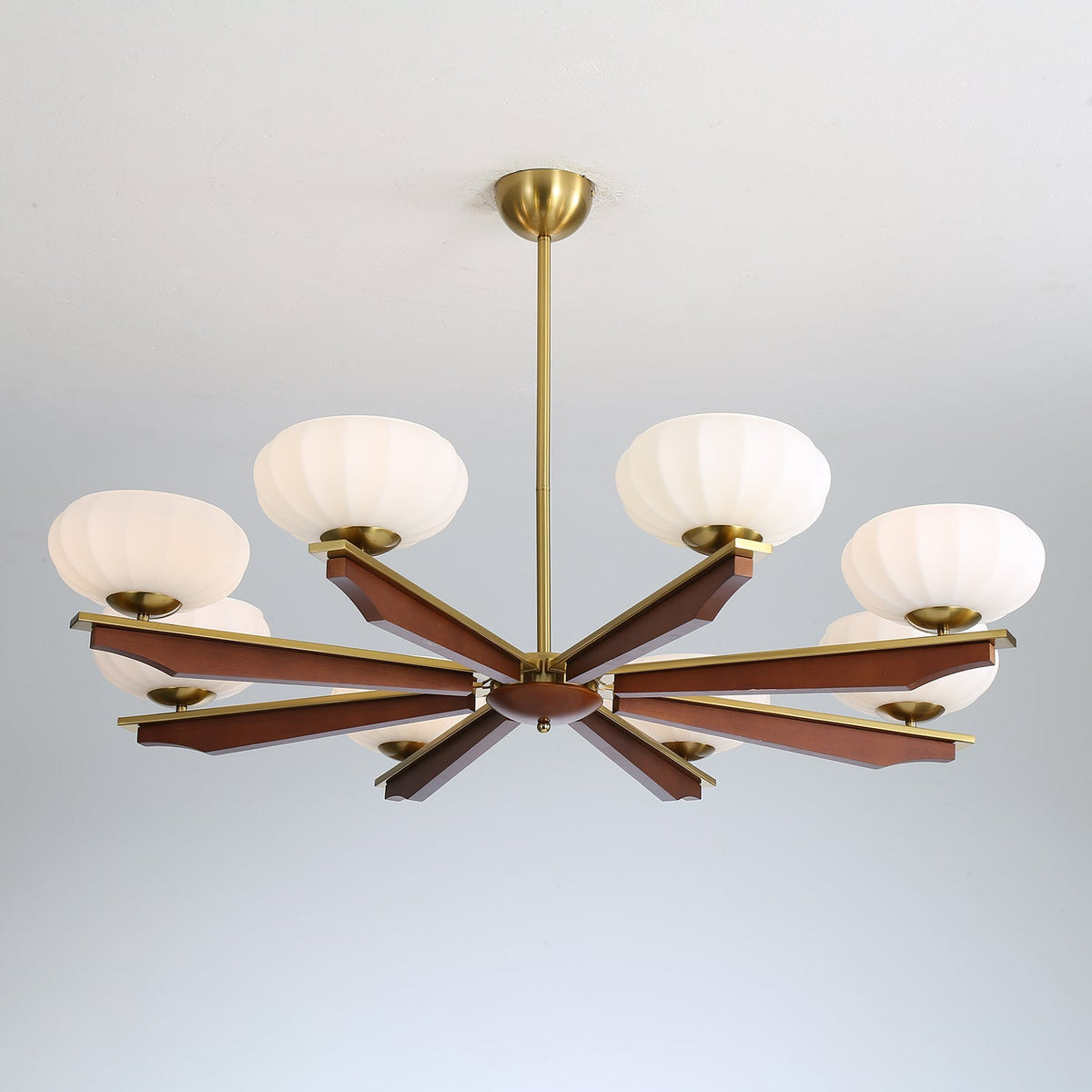 Uzoror Traditionele Elegantie Vintage Hout Kroonluchter