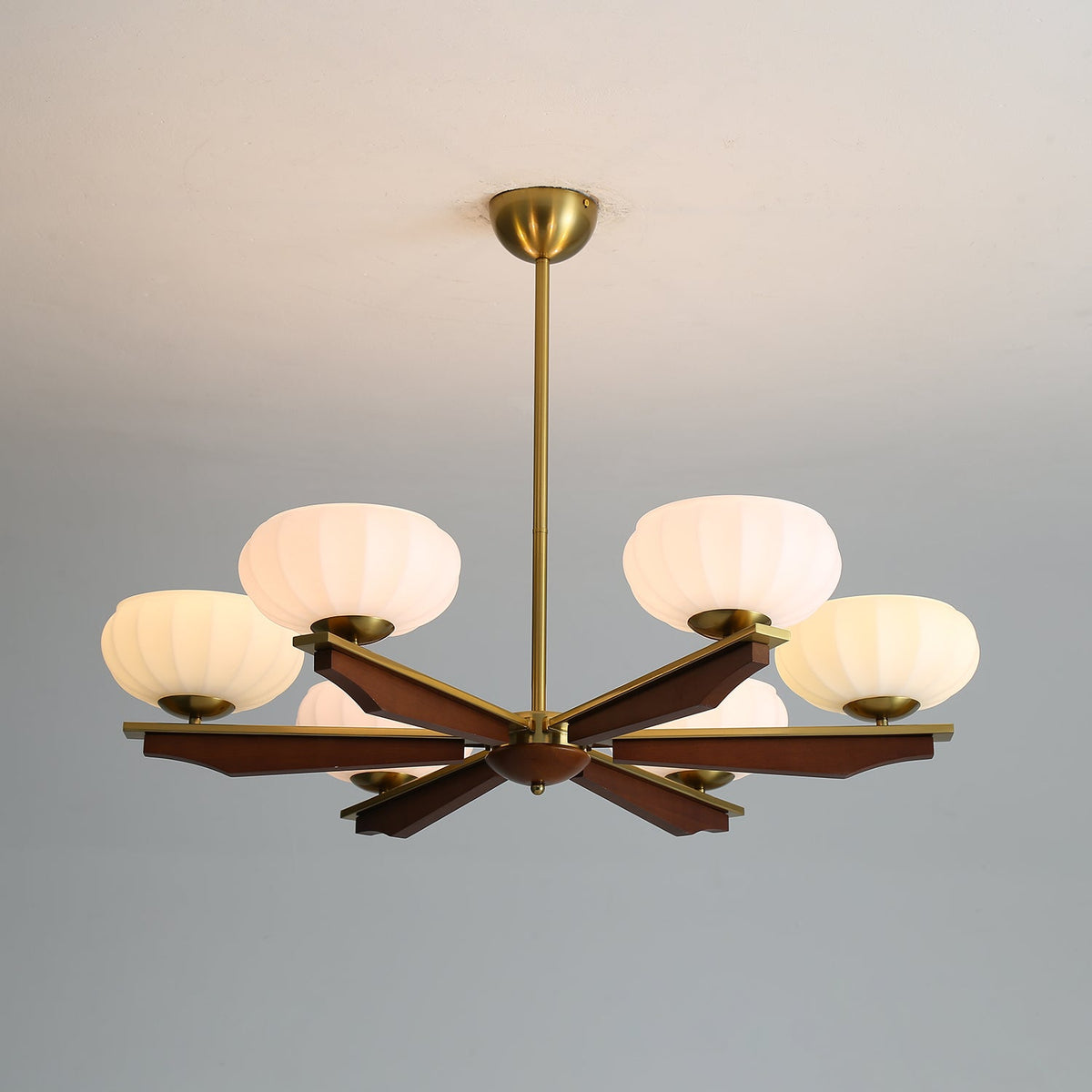 Uzoror Traditionele Elegantie Vintage Hout Kroonluchter