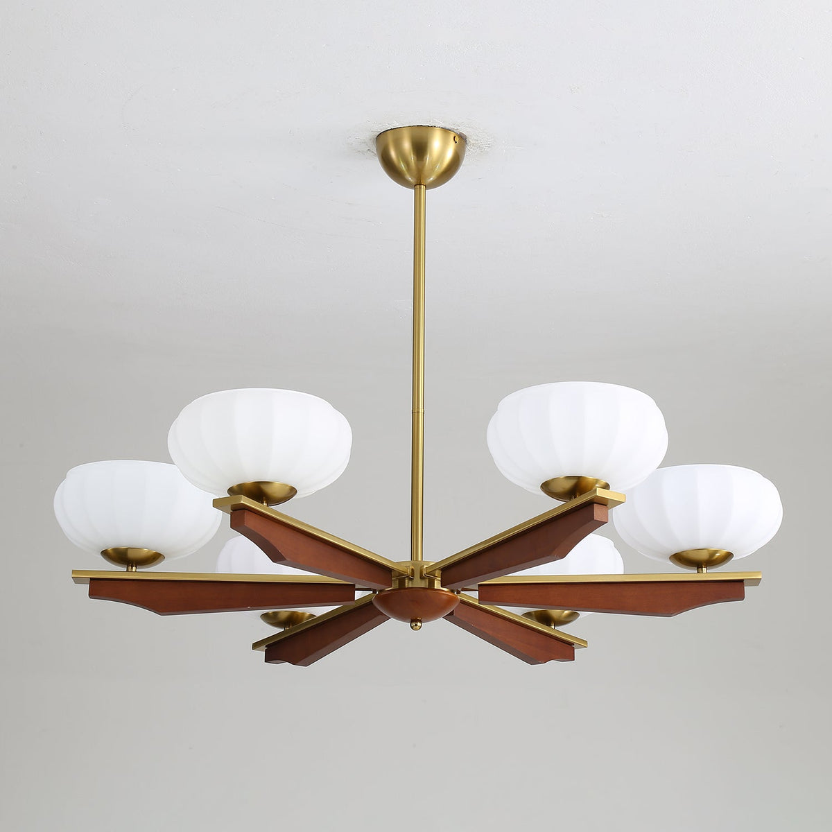 Uzoror Traditionele Elegantie Vintage Hout Kroonluchter