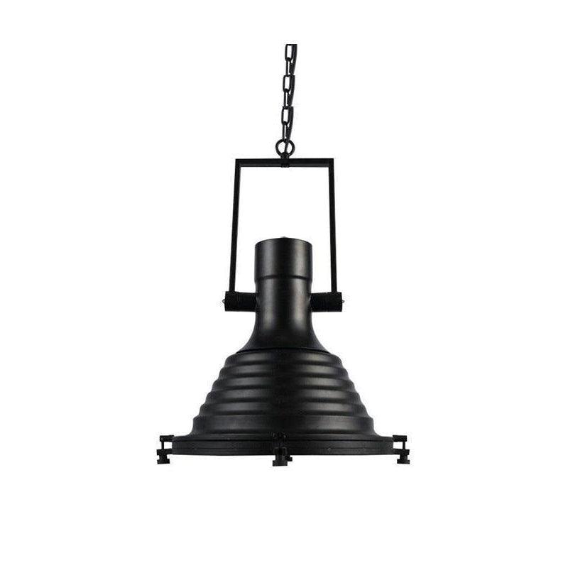 Silven hanglamp messing ribbelvormig koepel industriële stijl