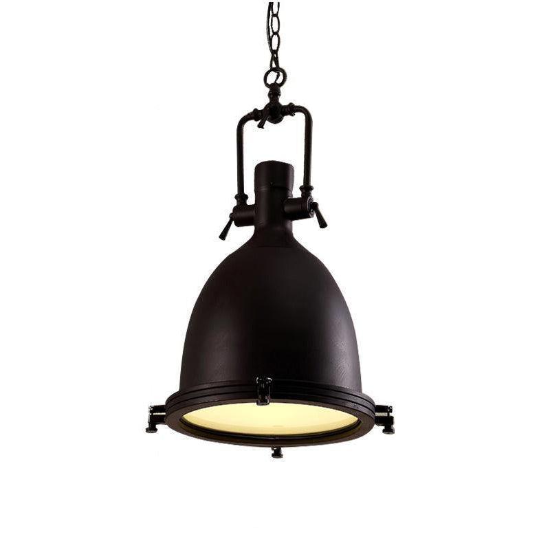 Silven hanglamp messing ribbelvormig koepel industriële stijl