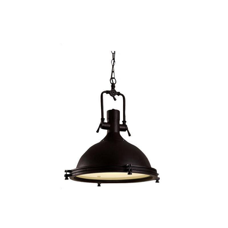 Silven hanglamp messing ribbelvormig koepel industriële stijl