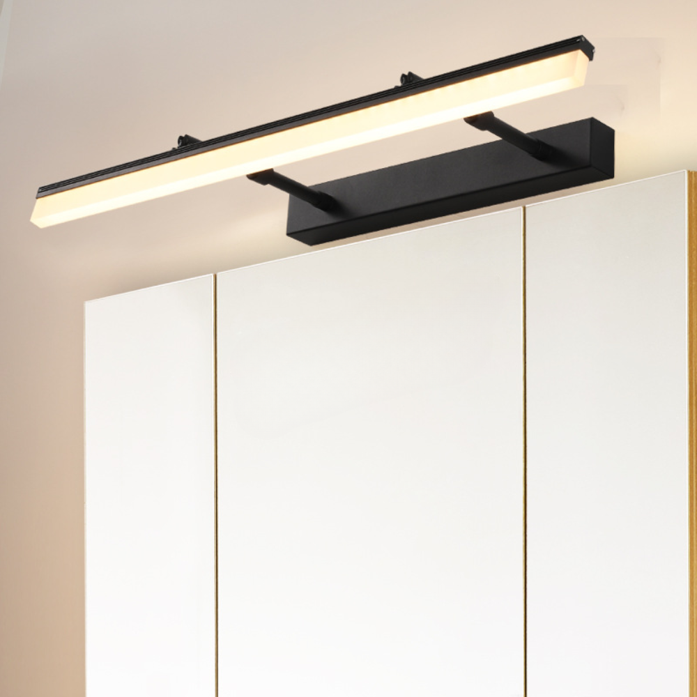 Leigh Moderne Minimalistisch Rechthoekige Wandlamp Zwart/Zilver Metaal