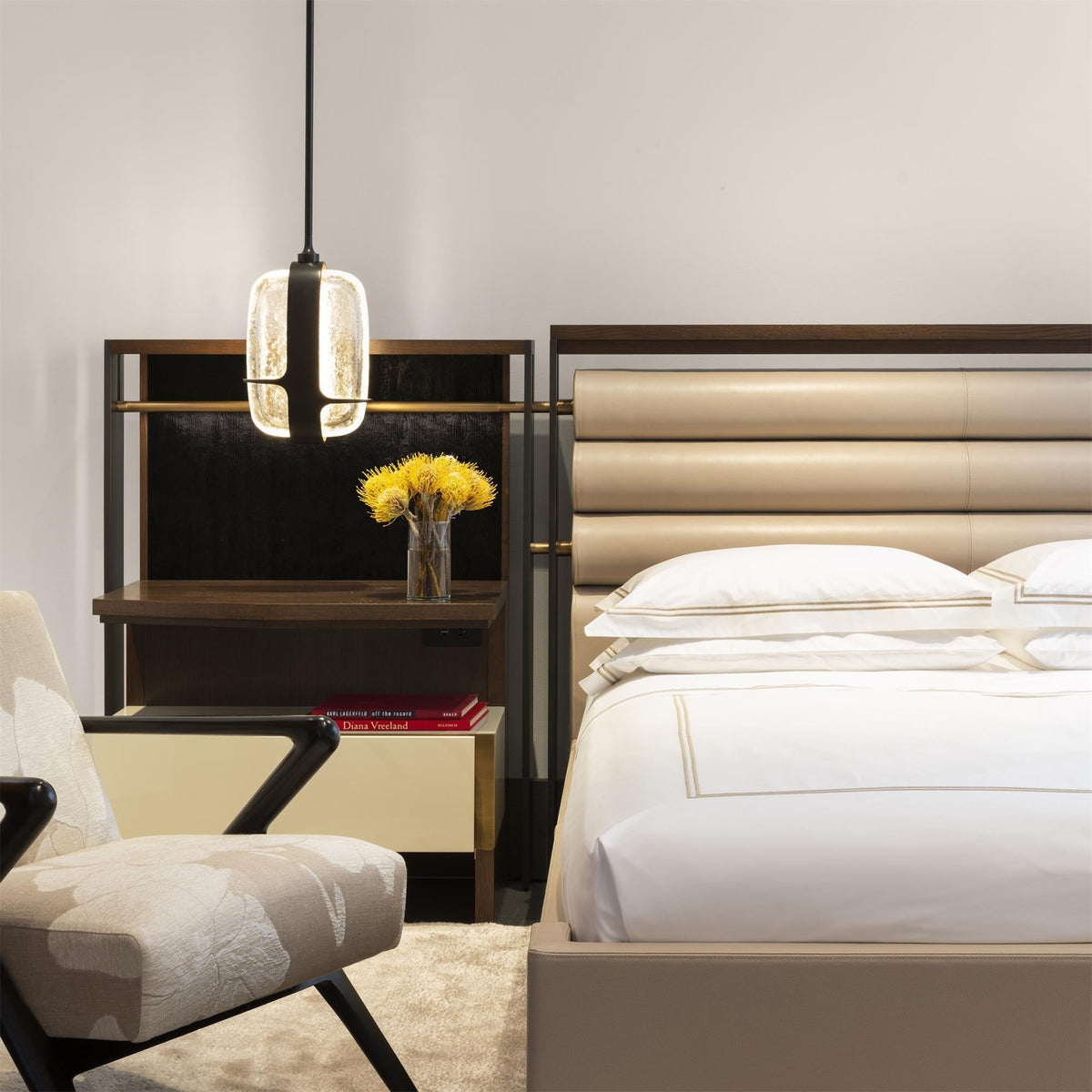 Lumeena hanglamp met afwerking en transparant