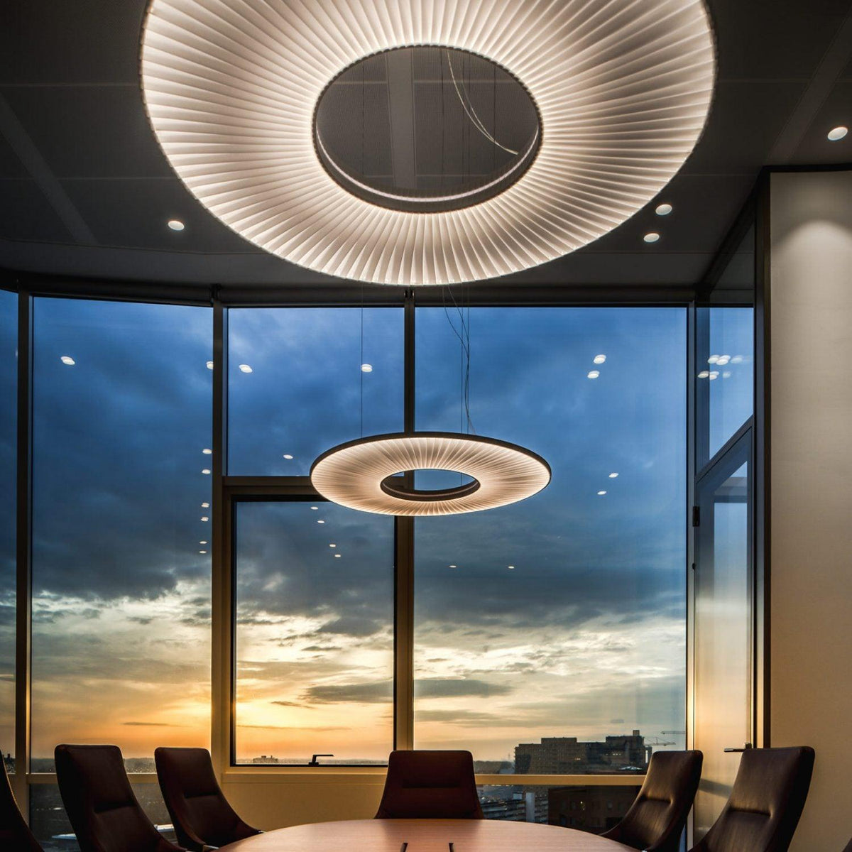 Lumira hanglamp witte stof klassiek