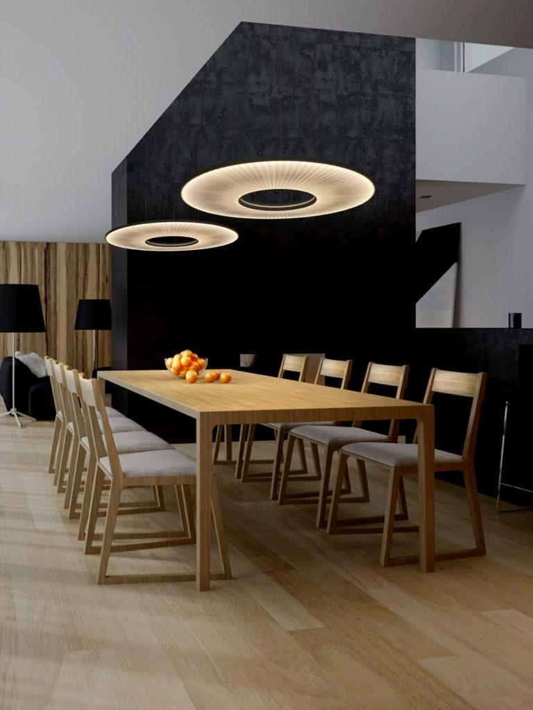 Lumira hanglamp witte stof klassiek