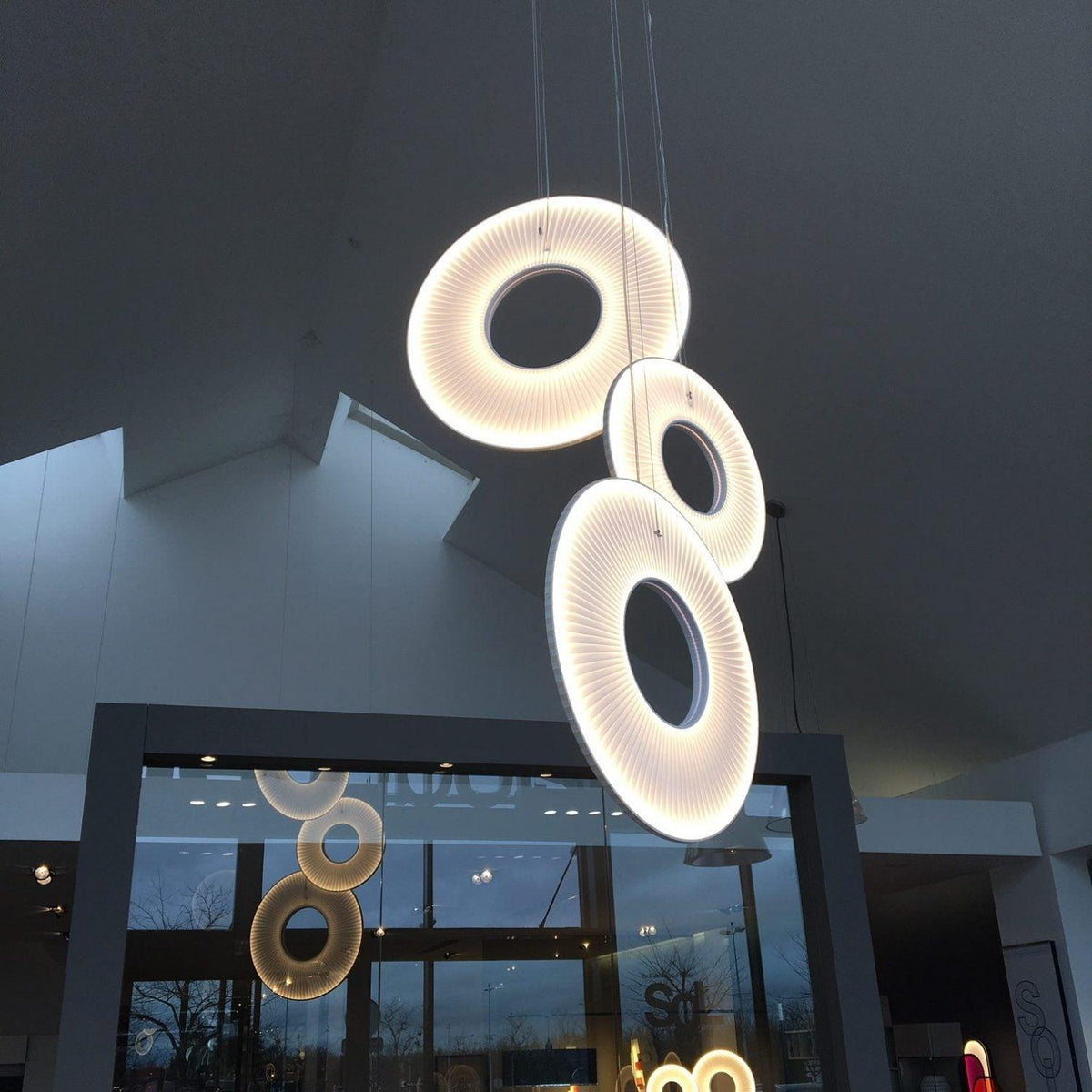 Lumira hanglamp witte stof klassiek