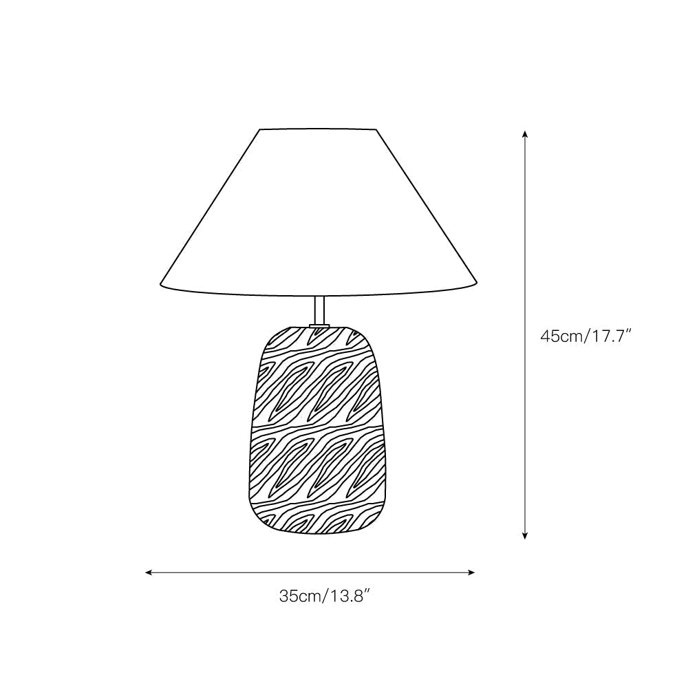 Lindenier houten tafellamp